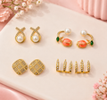 Trendy Earrings Combo Set of 4 Pairs
