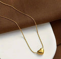Golden Heart Charm Necklace