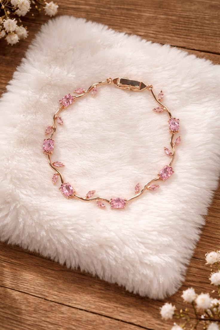 Pink Tulip Bracelet