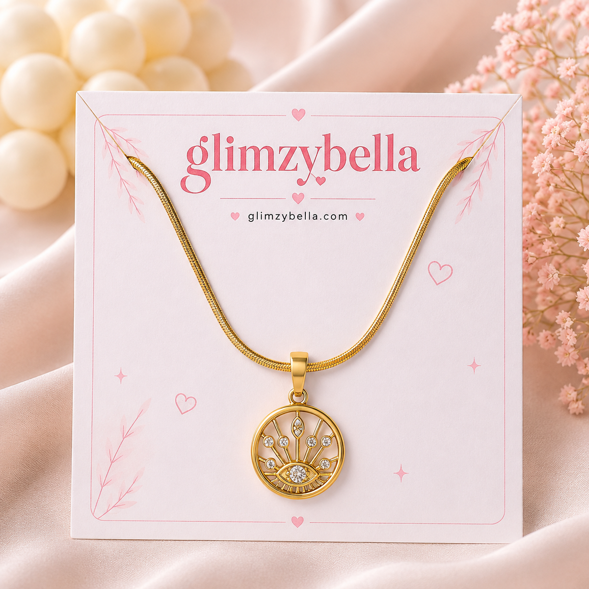 Evil Eye Tree of Life Necklace