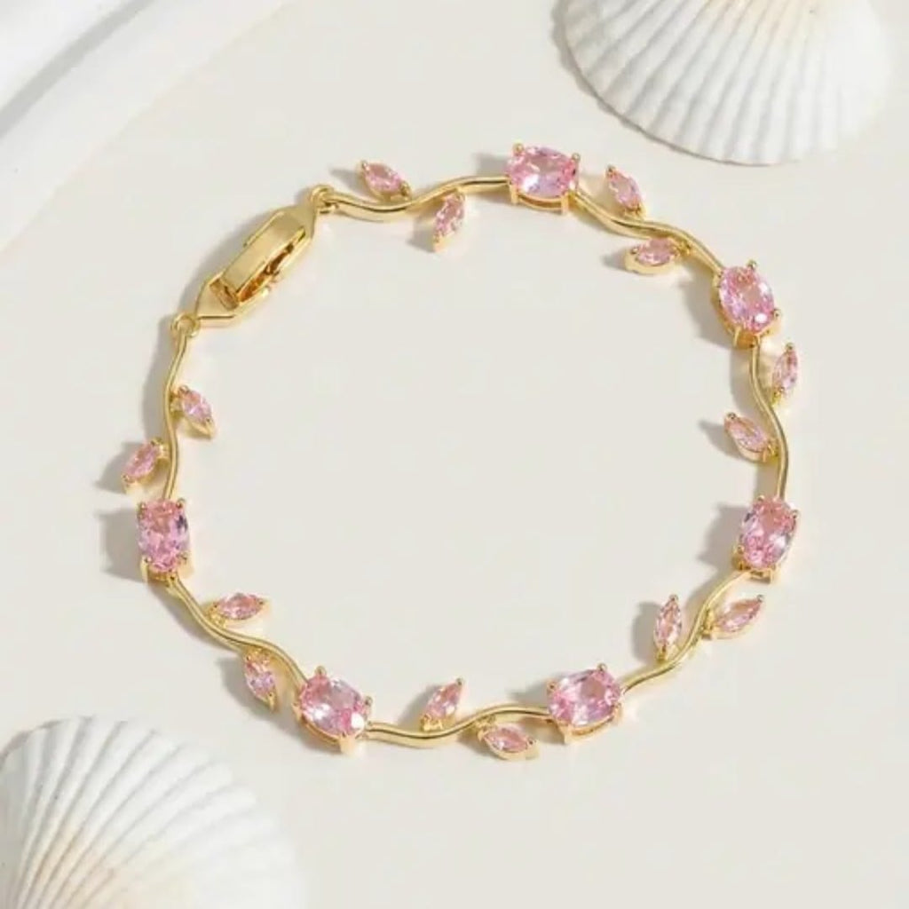 Pink Tulip Bracelet