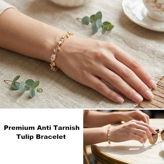 White Tulip Bracelet