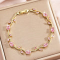 Pink Tulip Bracelet
