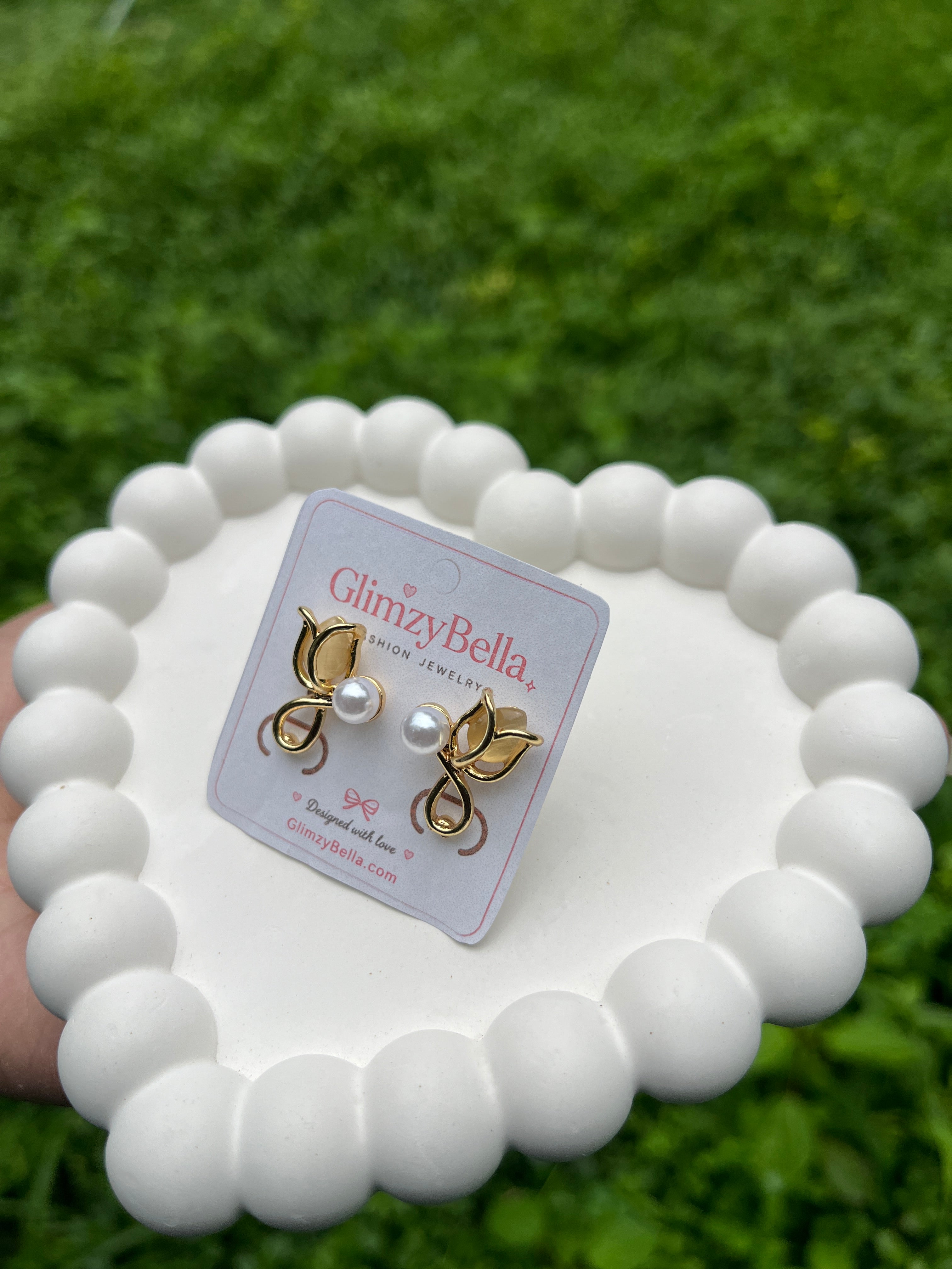 Pearl Bloom Stud Earrings