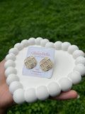 Crystal Weave Stud Earrings