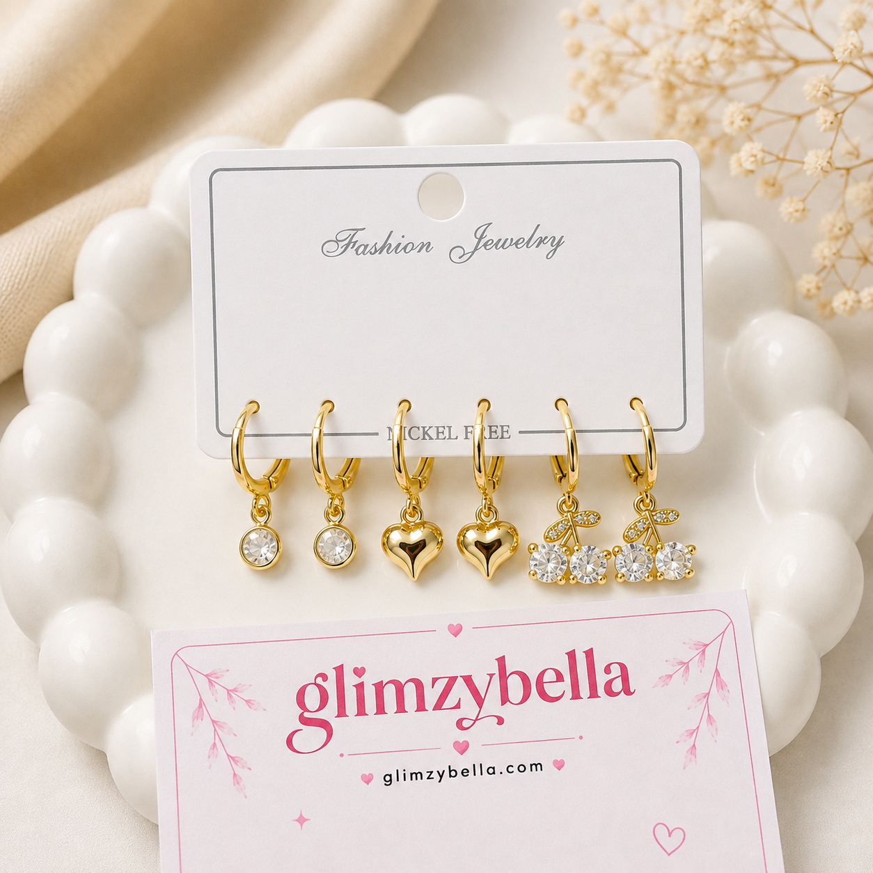 Charm Hoop set