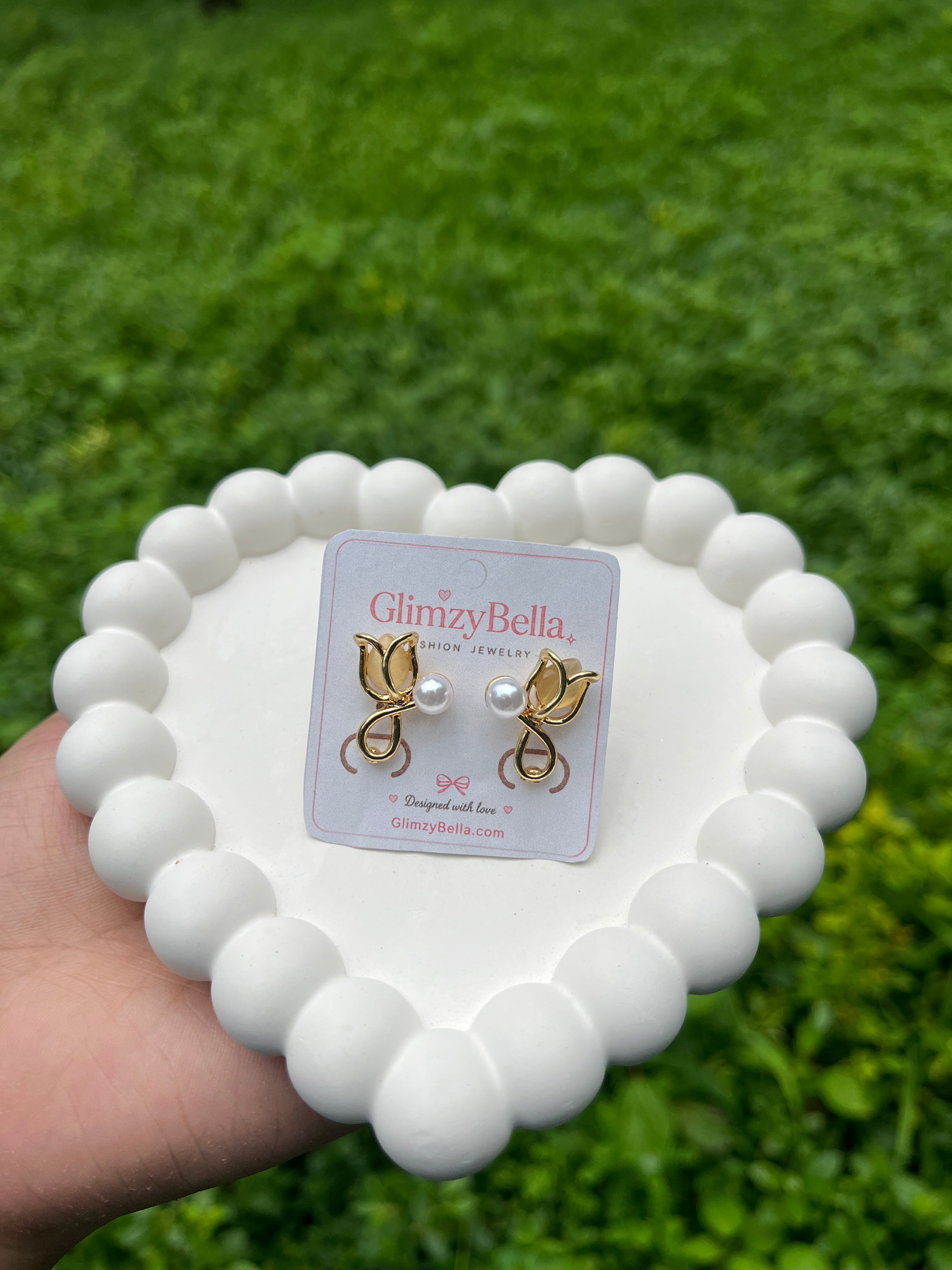 Pearl Bloom Stud Earrings