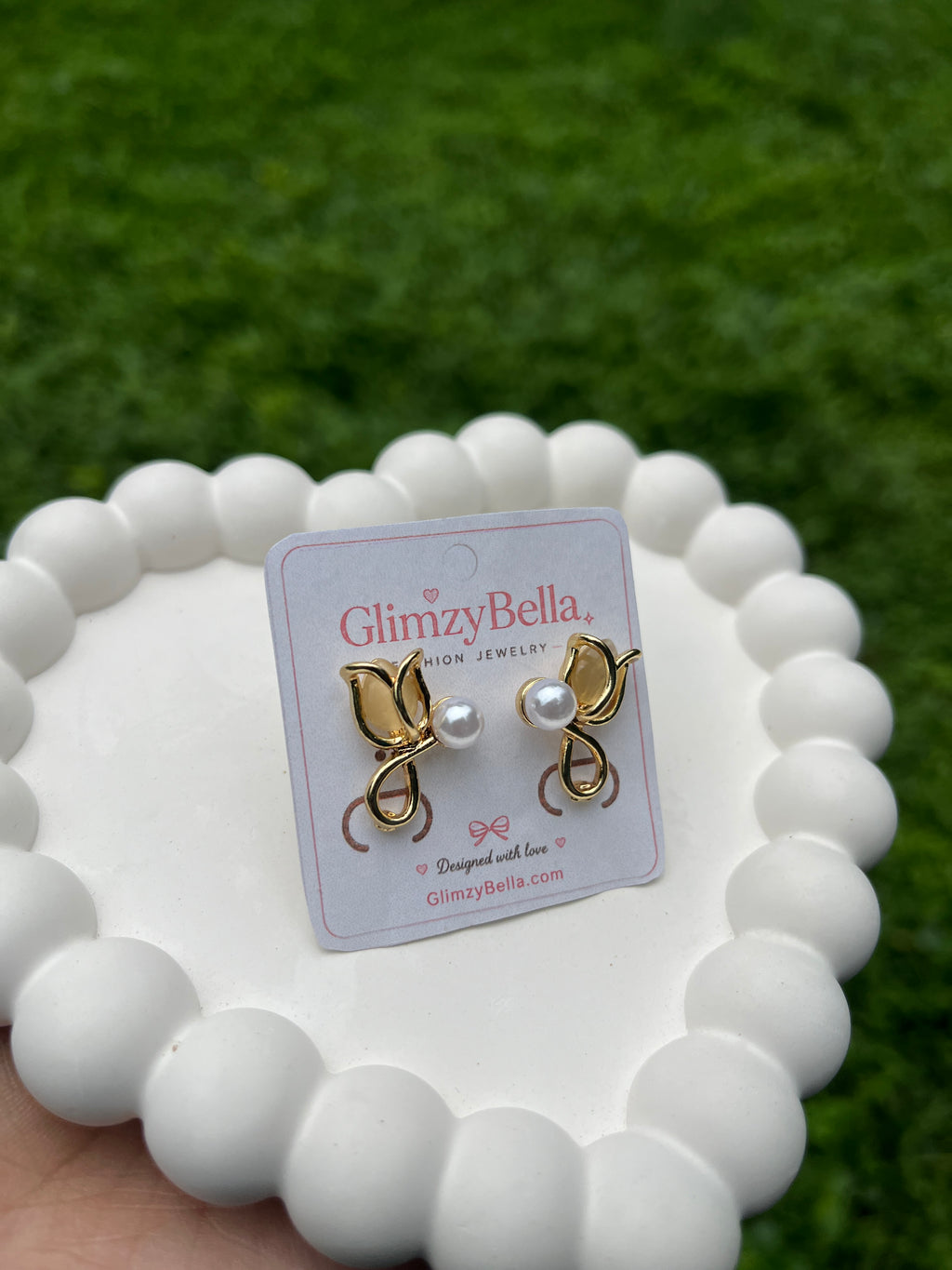 Pearl Bloom Stud Earrings