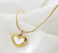 Golden Open Heart Pendant