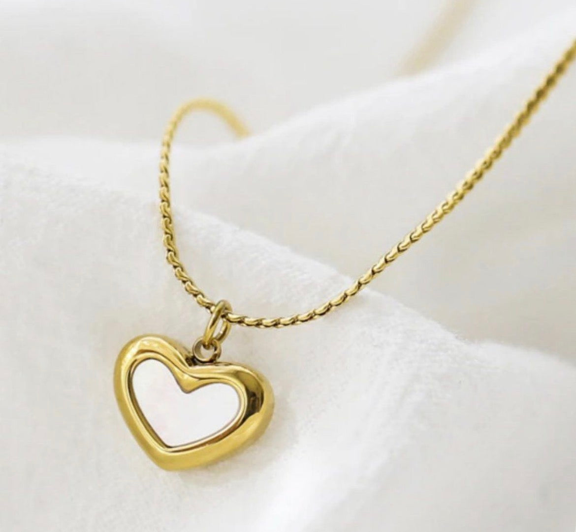 Golden Open Heart Pendant