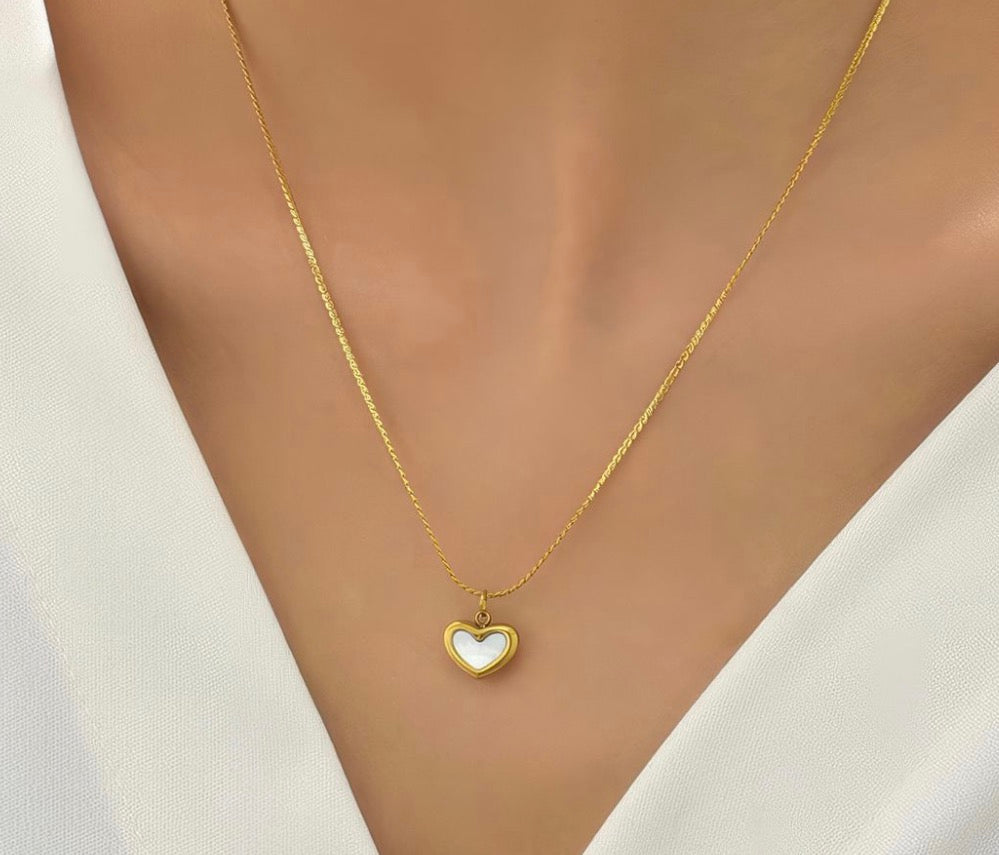 Golden Open Heart Pendant
