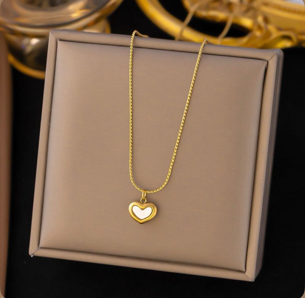 Golden Open Heart Pendant