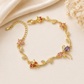Elegant floral & bow braclet