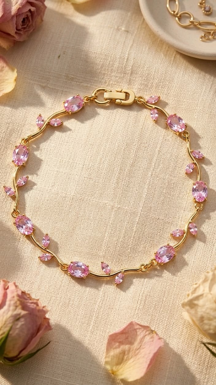 Pink Tulip Bracelet
